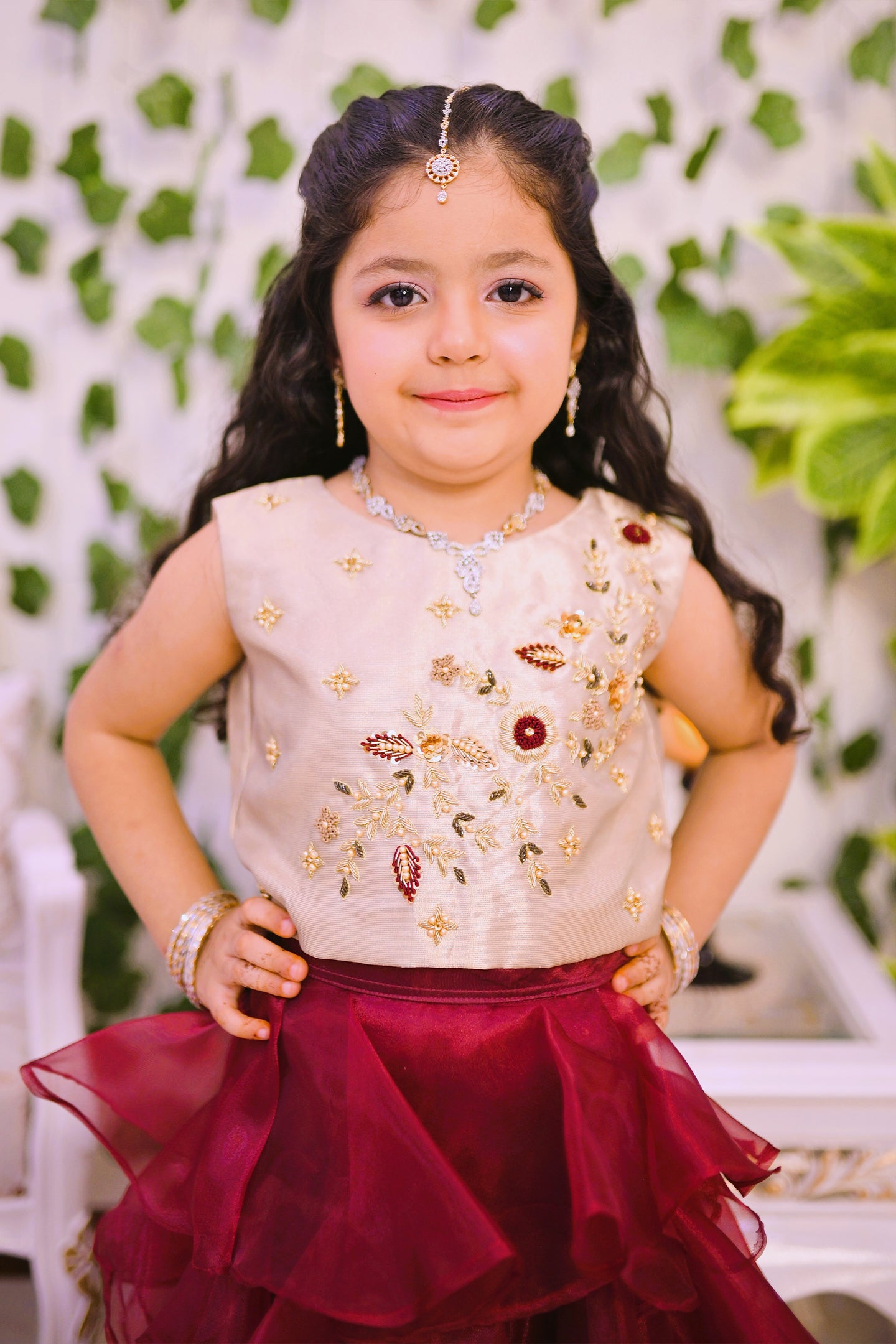 luxury 2 piece 3d skirt and choli
